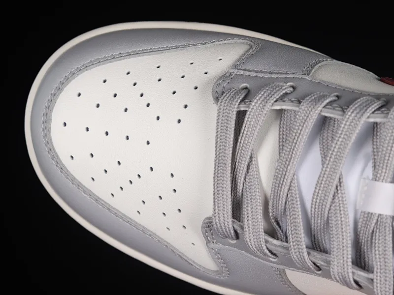All categories Nk SB Dunk series Nk SB Dunk Low low-top sneakers Nk Dunk Low "Grey White" gray burgundy low-top retro sports and leisure sneakers DD1503-122